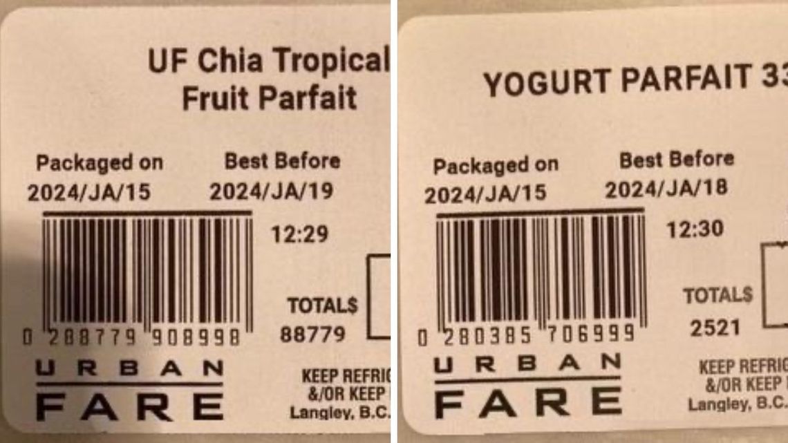 Urban Fare brand Yogurt Parfaits