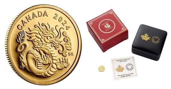 Pure Gold Coin \u2014 Spirit Dragon