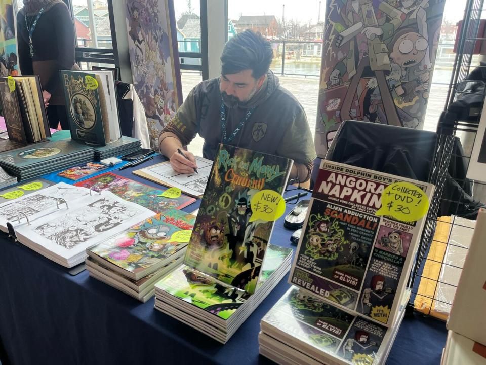 Comic book artist Troy Little.