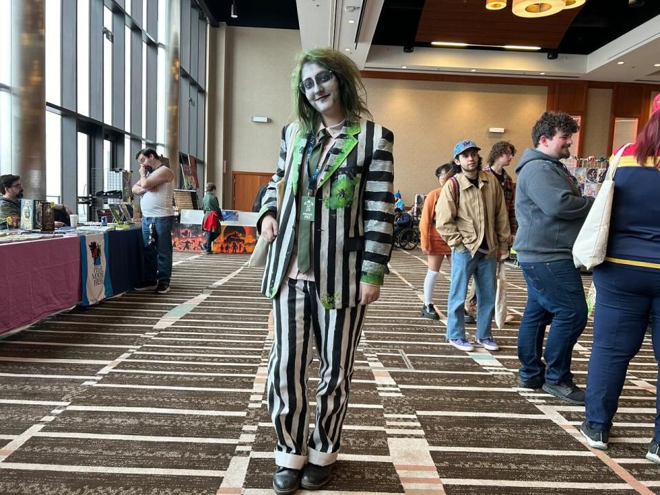 P.E.I. resident Mallon Roper attended the expo dressed as Beetlejuice.