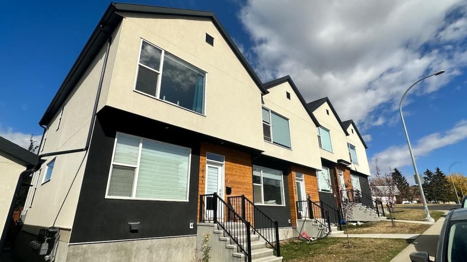 An example of row housing in Calgary.