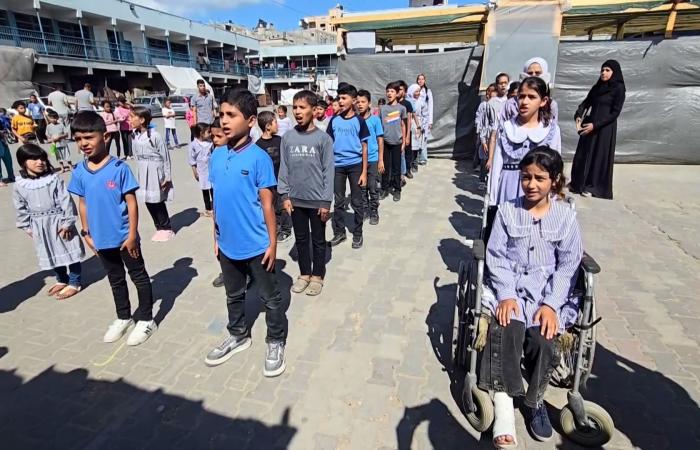 فعالية للمطالبة بعودة العملية التعليمية في مدارس غزة