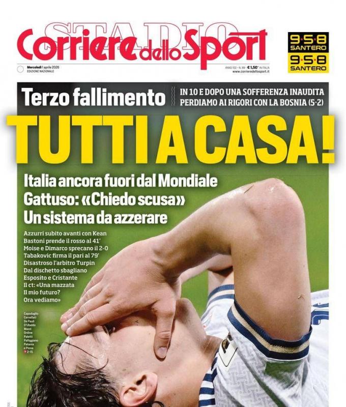 إيطاليا
      حزينة
      ومنكسرة
      بسبب
      «لعنة
      كأس
      العالم»