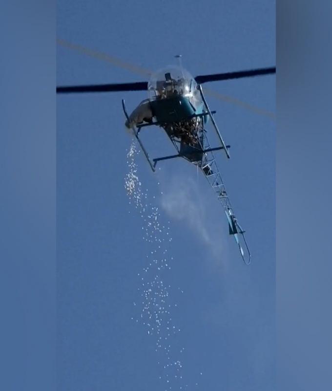 في "عيد الفصح".. مروحية تنثر حلوى المارشميلو فوق حشد من الأطفال بميشيغان