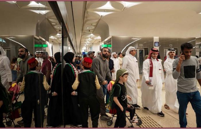 "الريل" تنقل أكثر من 2.5 مليون راكب عبر مترو الدوحة وترام لوسيل خلال الجولة الأولى لكأس العرب