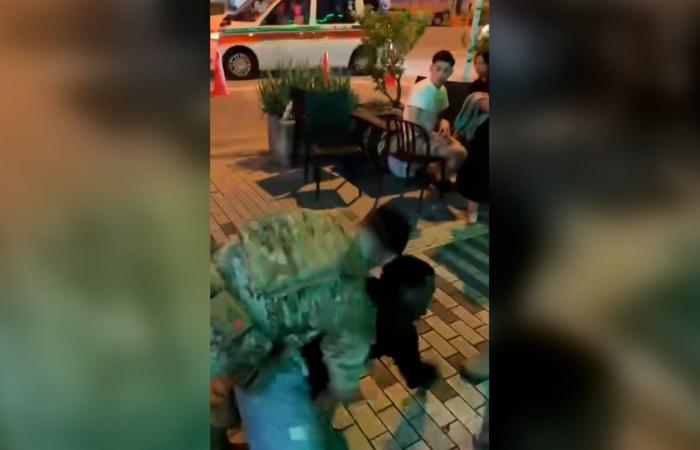 حمله وطرحه أرضًا بقوة.. شاهد جنودا أمريكيين يهاجمون أمريكياً باليابان