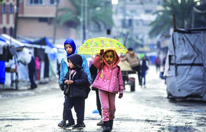 غزة تغرق مع دخول المنخفض الجوي