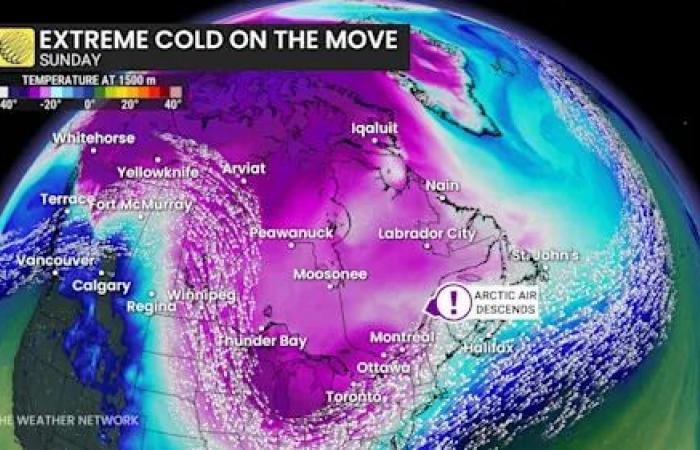 Extreme
      cold
      on
      the
      move
      after
      Canada
      notches
      -50C
      reading
