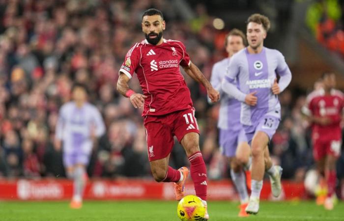 صلاح يسجل رقمًا تاريخيًا جديدًا في الدوري الإنجليزي ويتجاوز هداف مانشستر يونايتد (فيديو)