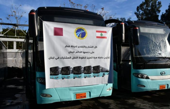 قطر تقدم للبنان هبة من 30 حافلة دعما لقطاع النقل العام