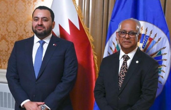  وزير الدولة بوزارة الخارجية يجتمع مع الأمين العام لمنظمة الدول الأمريكية