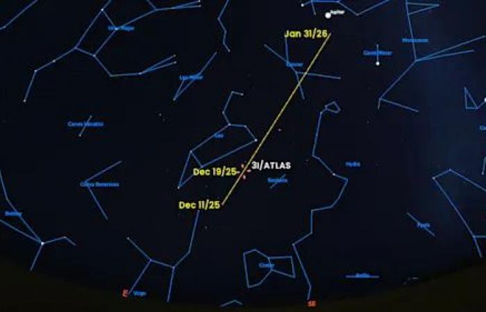 Alien
      comet
      3I/Atlas
      closest
      to
      Earth
      Friday.
      Here's
      where
      you
      can
      see
      it