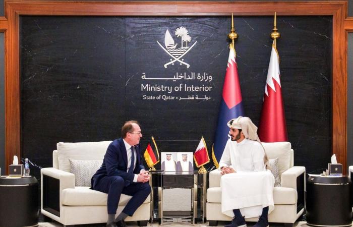  وزير الداخلية يستقبل نظيره الألماني