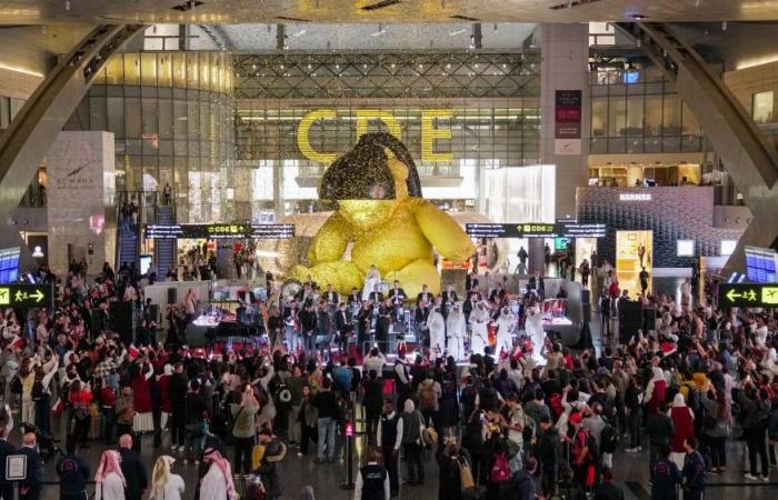 مطار حمد يحتفل باليوم الوطني