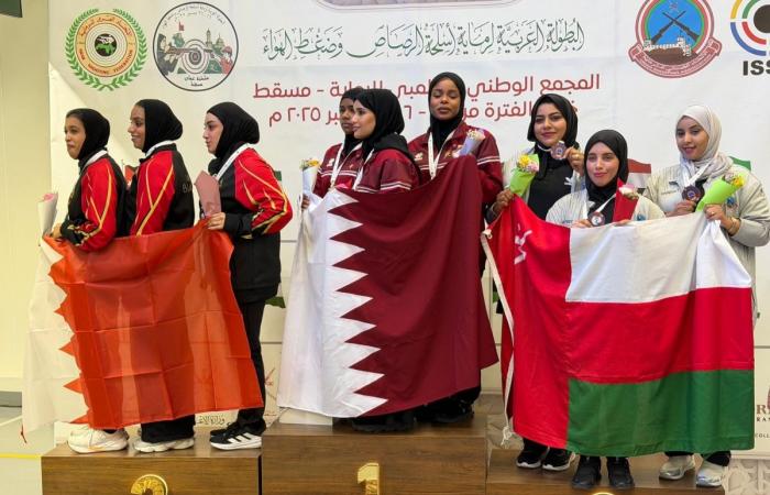 ميدالية ذهبية وبرونزيتان لدولة قطر في خامس أيام البطولة العربية للمسدس والبندقية