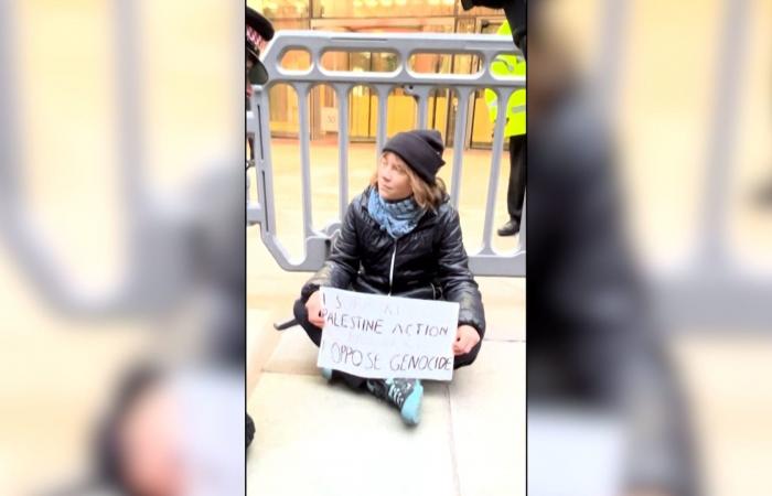 اعتقال الناشطة غريتا ثونبرغ خلال مظاهرة مؤيدة للفلسطينيين في لندن
