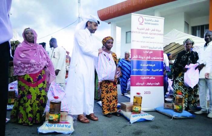 قطر الخيرية: توزيع سلال غذائية للفئات الهشة في كوت ديفوار