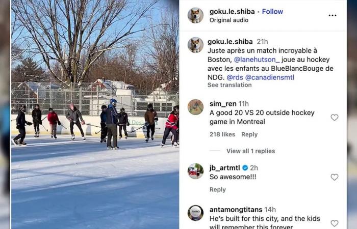 Watch:
      Habs
      defenceman
      Lane
      Hutson
      plays
      shinny
      with
      kids
      in
      N.D.G.