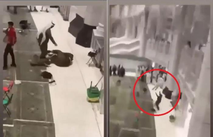 فيديو.. بطولة رجل أمن بالمسجد الحرام تنقذ شخصاً حاول إلقاء نفسه من الأدوار العلوية