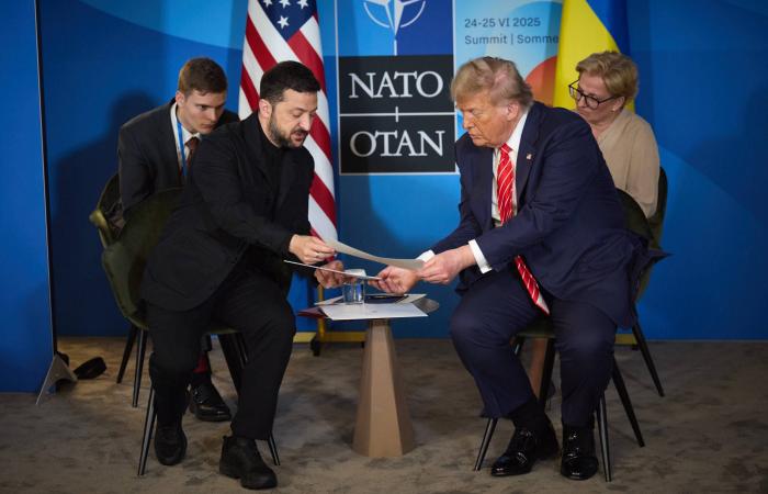 ترمب:
      أتوقع
      لقاءً
      «جيداً»
      مع
      زيلينسكي
      وقد
      أتحدث
      مع
      بوتين
      قريباً