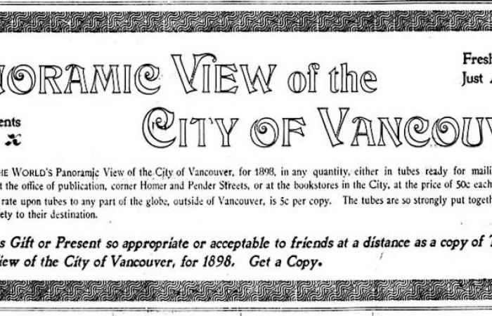 This
      Day
      in
      History,
      1898:
      A
      bird's
      eye
      view
      of
      early
      Vancouver,
      in
      colour