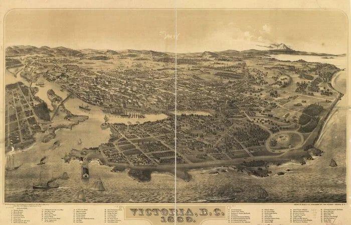 This
      Day
      in
      History,
      1898:
      A
      bird's
      eye
      view
      of
      early
      Vancouver,
      in
      colour