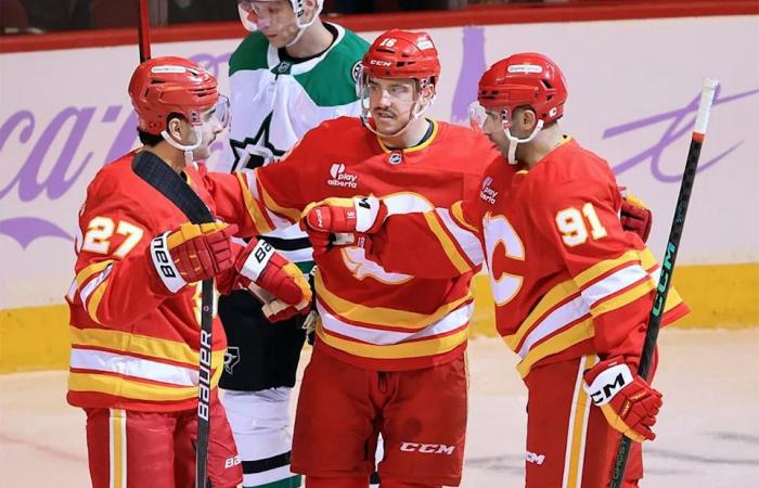 Home
      sweet
      home:
      Flames
      thriving
      at
      the
      Saddledome