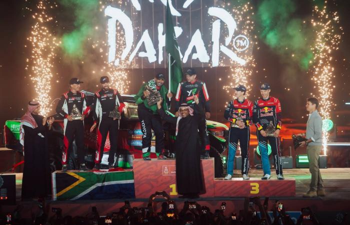 يزيد
      ودانية
      يرفعان
      راية
      السائقين
      السعوديين
      في
      «داكار
      2026»