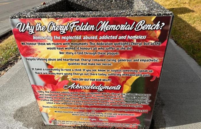 A
      memorial
      in
      the
      heart
      of
      Williams
      Lake,
      B.C.,
      pays
      tribute
      to
      homeless,
      addicted
      people