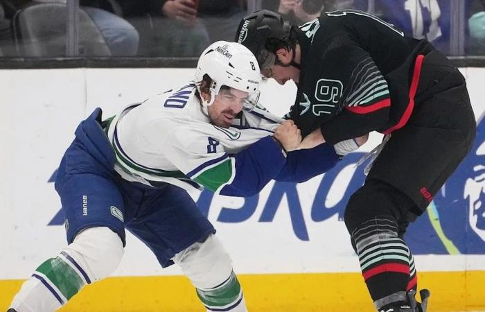 Canucks
      Coffee:
      Why
      the
      fight
      in
      mighty
      mite
      Conor
      Garland
      matters
      more
      now