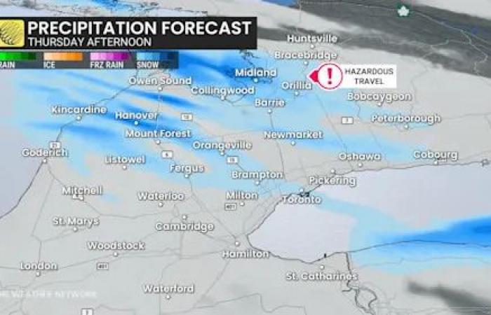 Snow
      squalls
      ring
      in
      2026
      with
      another
      20-50
      cm
      in
      southern
      Ontario