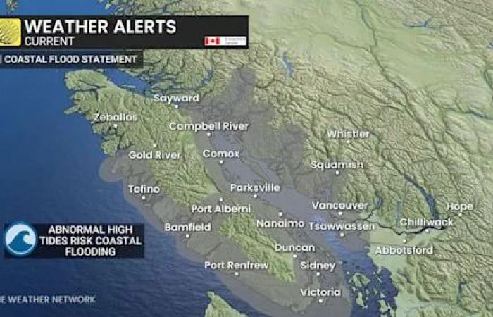 B.C.
      coast
      braces
      for
      king
      tides
      as
      stormy
      weekend
      looms