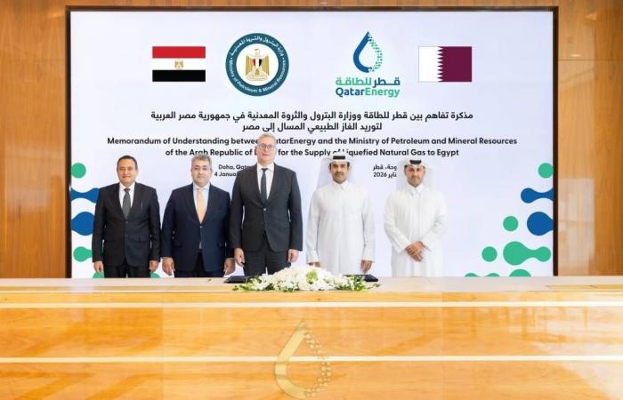 «قطر للطاقة» تزود مصر بـ «24» شحنة غاز