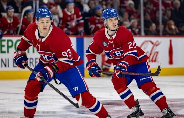 Leaving
      top
      line
      lights
      a
      fire
      for
      Canadiens
      winger
      Juraj
      Slafkovsky