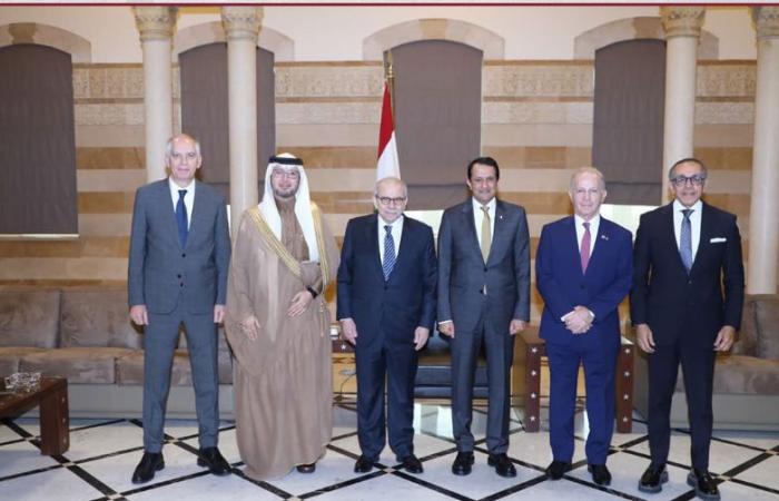 سفير دولة قطر يشارك في اجتماع رئيس الوزراء اللبناني مع سفراء دول اللجنة الخماسية
