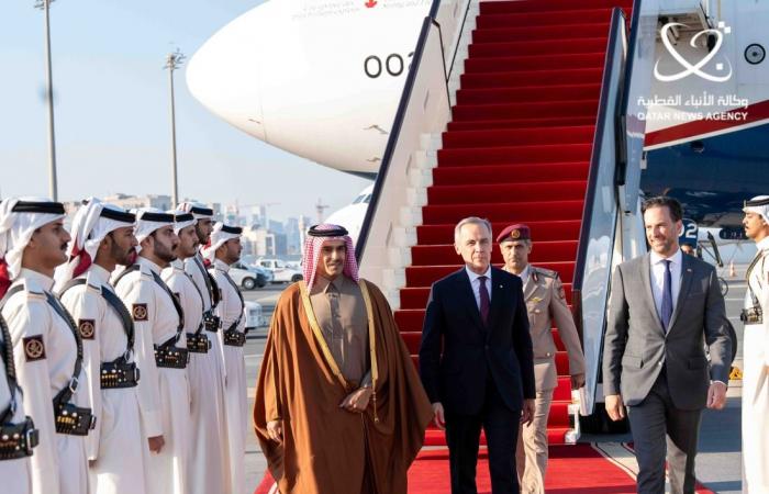 رئيس وزراء كندا يصل الدوحة