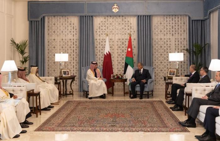 رئيس الوزراء الأردني يستقبل رئيس مجلس الوزراء وزير الخارجية