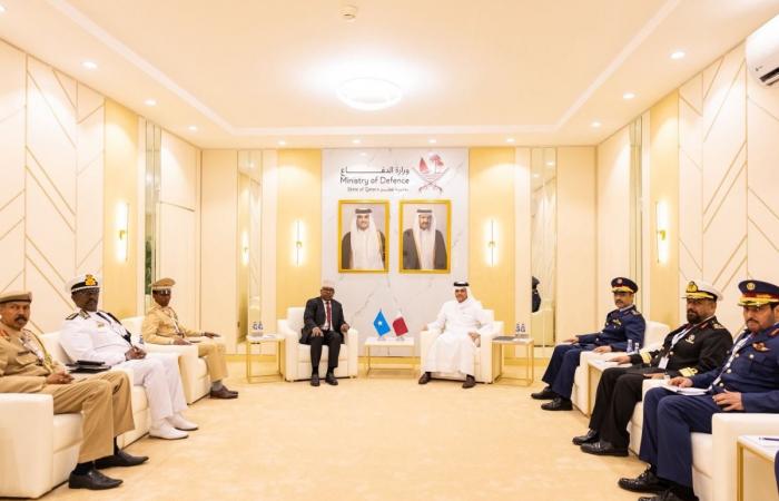 نائب رئيس مجلس الوزراء ووزير الدولة لشؤون الدفاع يلتقي وزير الدفاع الصومالي