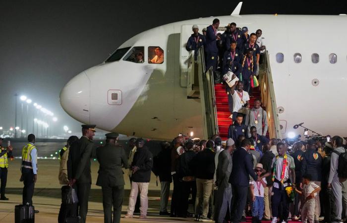 أمم
      أفريقيا:
      عودة
      «أسود
      التيرانغا»
      الأبطال
      إلى
      داكار
      (صور)