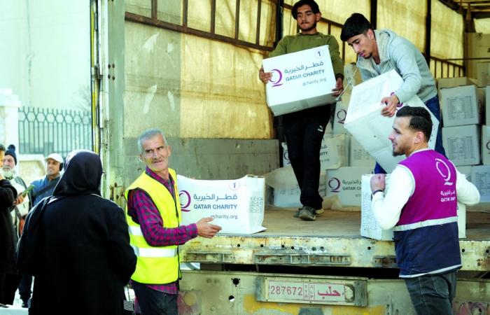 قطر الخيرية: إطلاق أكبر مشروع لتوزيع السلال الغذائية في سوريا