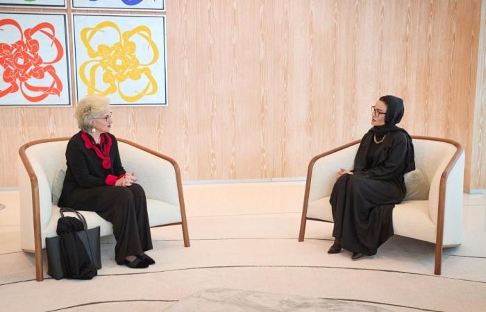  صاحبة السمو تجتمع مع وزيرة التربية والتعليم العالي في الجمهورية اللبنانية