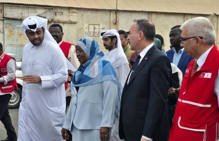 سفينة المساعدات الإنسانية المقدمة من قطر وتركيا تصل ميناء بورتسودان