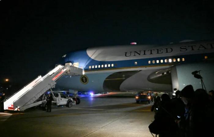 خلال توجهه إلى دافوس.. طائرة ترامب تعود لواشنطن بسبب عطل كهربائي