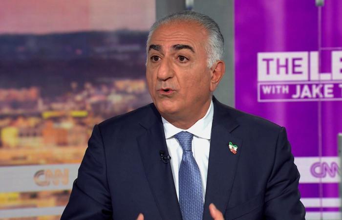 رضا بهلوي لـCNN: هناك أكثر من 100 ألف عنصر انشقوا عن النظام الإيراني