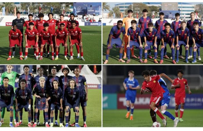 بطولة الكأس الدولية.. أكاديمية أسباير يواجه سان جيرمان وبرشلونة يلتقي أكاديمية محمد السادس في نصف النهائي