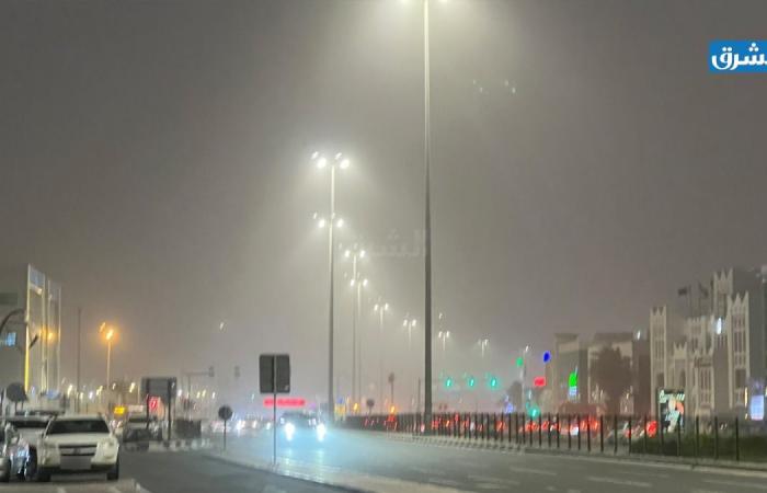 الأرصاد الجوية: رياح قوية ورؤية أفقية متدنية على الساحل وأمطار رعدية وأمواج عالية في البحر