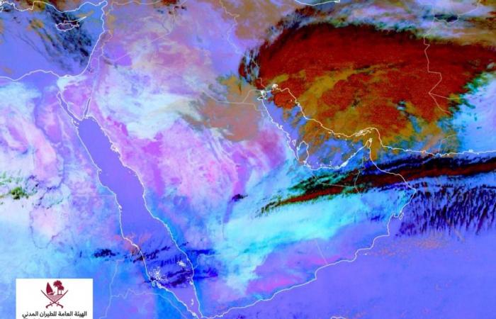 كتلة غبارية تقترب من قطر