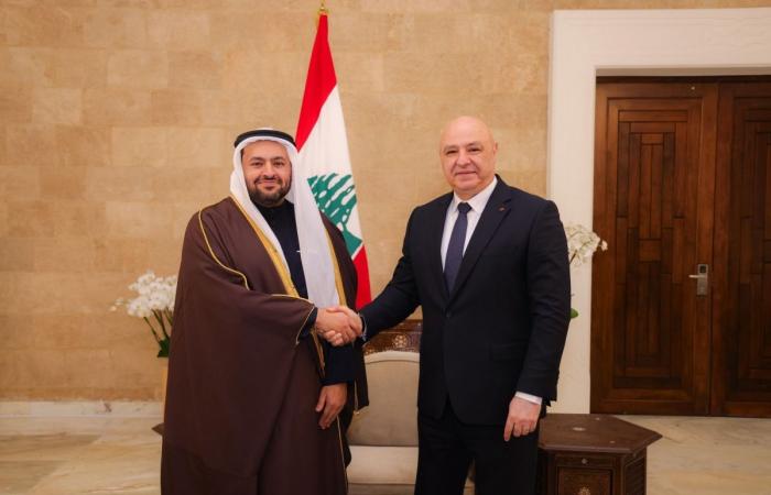 الرئيس اللبناني يستقبل وزير الدولة بوزارة الخارجية