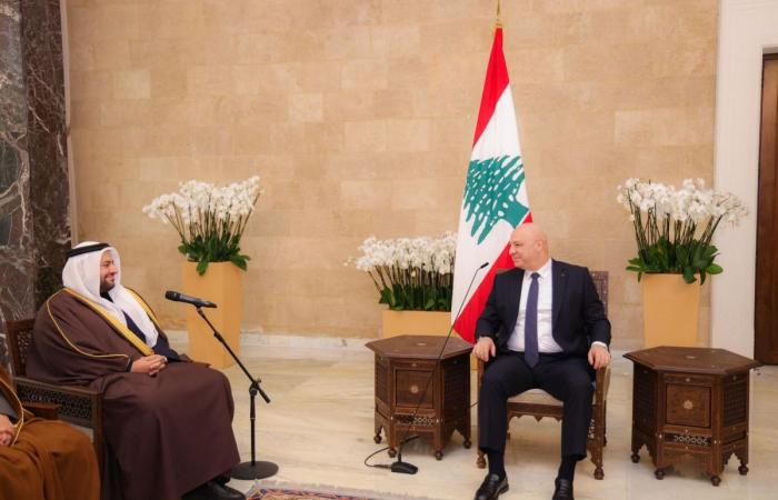 الرئيس اللبناني يستقبل وزير الدولة بوزارة الخارجية