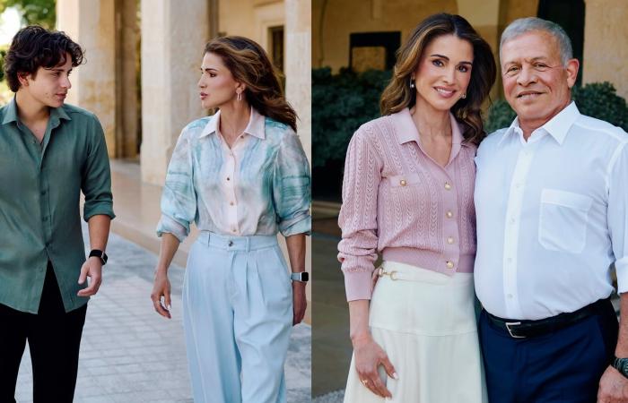 بصور عائلية "دافئة".. الملكة رانيا تهنئ العاهل الأردني والأمير هاشم بعيد ميلادهما